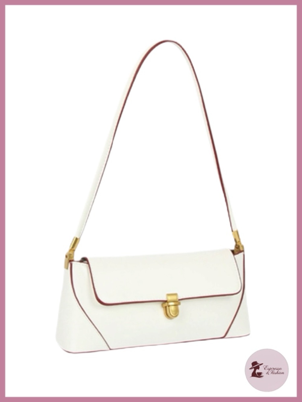 NWT Baguette Push-Lock Flap Shoulder Bag